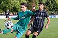 Antonius Cosar (links) vom TSV Abtswind behauptet den Ball vor Fabio Tudor vom TSV Karlburg: Die Abtswinder treten am letzten Spieltag der Bayernliga-Hinrunde beim VfB Eichstätt an.