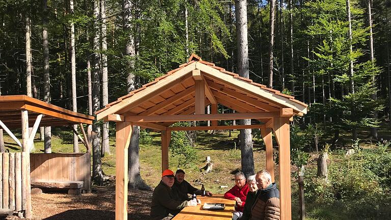 Die Picknick-Station steht.