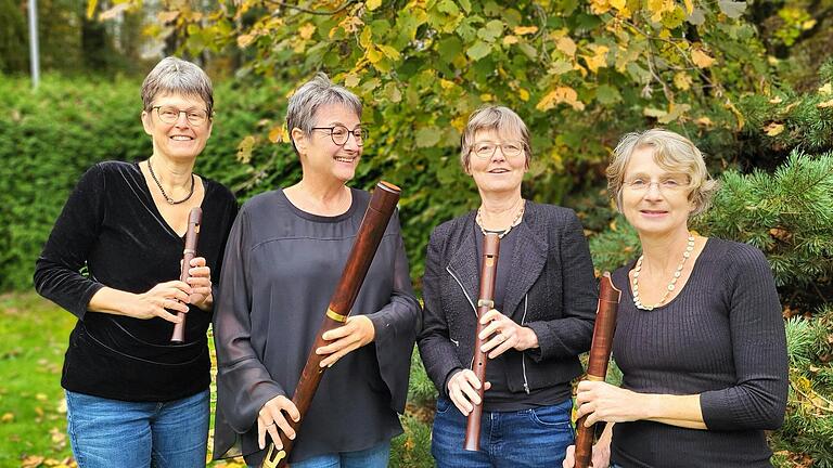 Blockflötenquartett Flauti: Am Sonntag gastieren sie in der&nbsp;&nbsp;Nikolauskirche Schäftersheim.