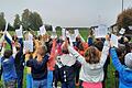 Beim Spendenlauf der Grundschule Bergtheim für den heimischen Wald.