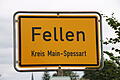 Ortsschild Fellen