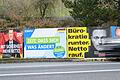 Bald wird es auch in Gerolzhofen mit der Ruhe vor Wahlplakaten vorbei sein. Ab Sonntag dürfen die politischen Botschaften in der Stadt aufgestellt werden. In anderen Städten, wie hier in Würzburg, tobt der Wahlwerbesturm schon länger.